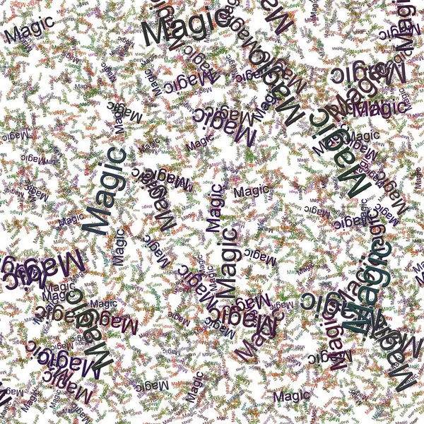 stock image Confetti words Magic  Verdun GreenGreen Leaf