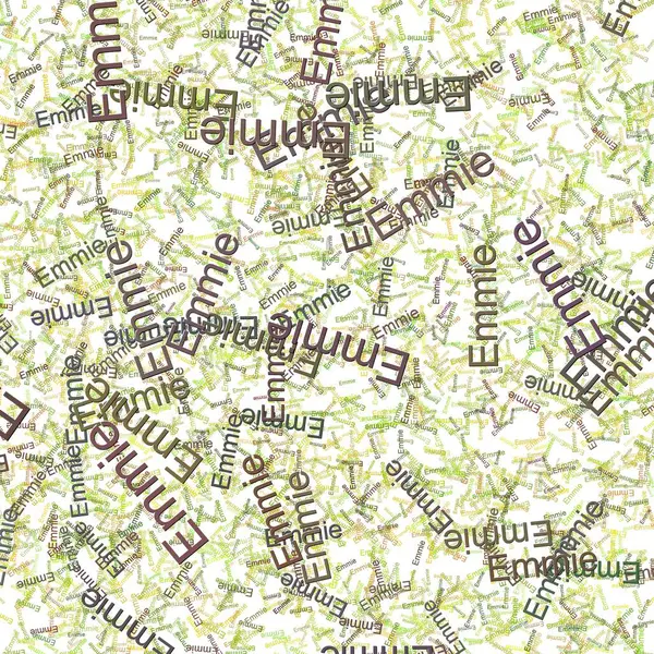 stock image Confetti words Emmie  WattleConifer