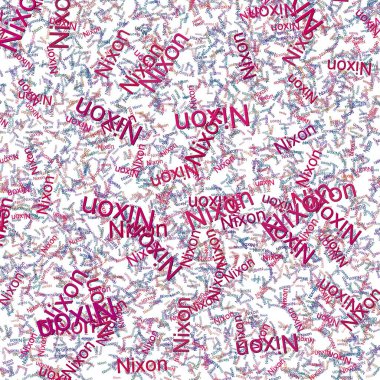 Confetti words Nixon  Daisy BushSeance clipart