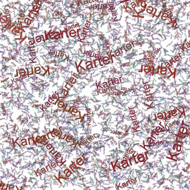 Confetti words Karter  EminencePurple Heart clipart