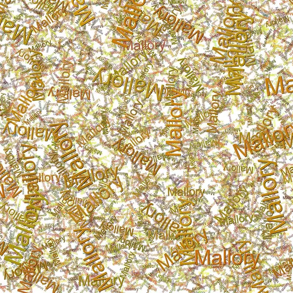 stock image Confetti words Mallory  PearCopper