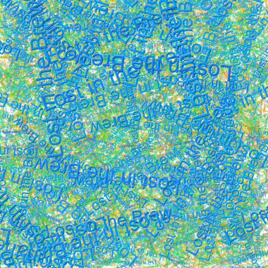 Confetti words Lost in the Brew bright MalachiteGreen clipart