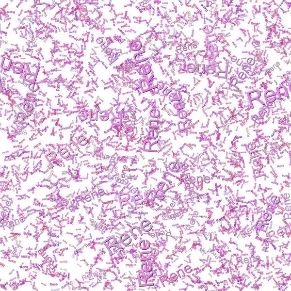 stock image Confetti words Rene  Electric VioletRed Violet