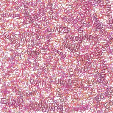 Confetti words Edwin bright Red VioletThunderbird clipart