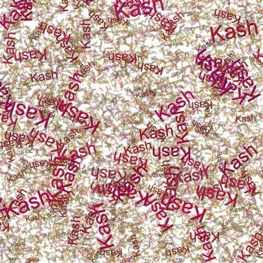 Confetti words Kash  KumeraOlivetone clipart