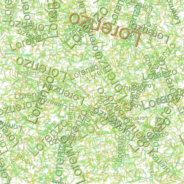 stock image Confetti words Lorenzo  ConiferAtlantis