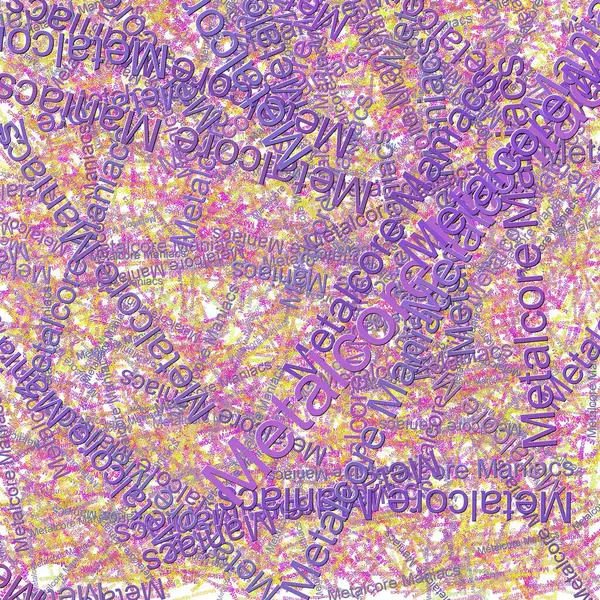 stock image Confetti words Metalcore Maniacs  Electric VioletCerise