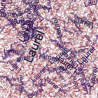 Confetti words Laurel  MonzaTamarillo clipart