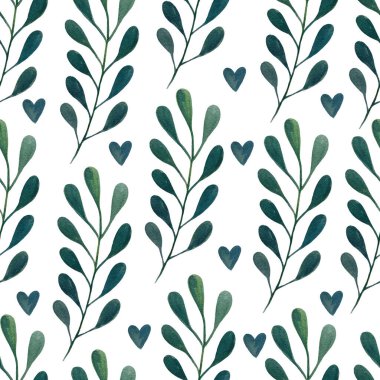 Suluboya kış düğün çiçeği illüstrasyonu. Boho tasarımı basılabilir şablon, minimal botanik sade tekstil dekorasyonu