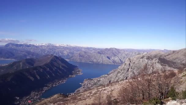 하늘에 대하여 코토르 Lovcen 산에서 몬테네그로 고품질 — 비디오