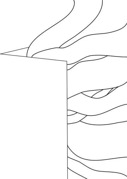 abstract drawing lines in architectural art concept, minimal geometrical shapes. abstract drawing lines
