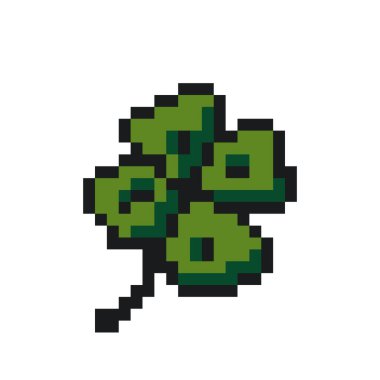 Piksel sanat yonca yaprağı