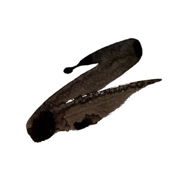 Siyah fırça çizgisi. Suluboya çizimi. Yüksek kalite fotoğraf