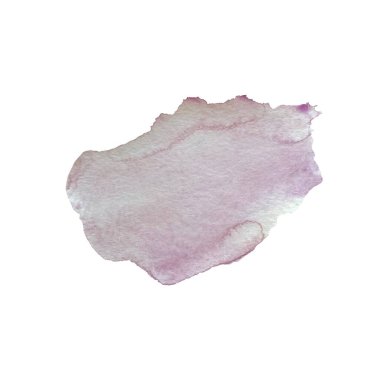 Stain pink blob blot drop sketch. A watercolor illustration. Hand drawn texture isolated on white background. For to use in design, fabrics, prints, textile, cards, invitations, banners, coupons. 