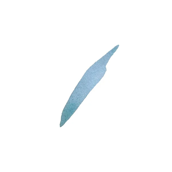 Pétale Marguerite Camomille Bleu Trait Croquis Une Illustration Aquarelle Texture — Photo