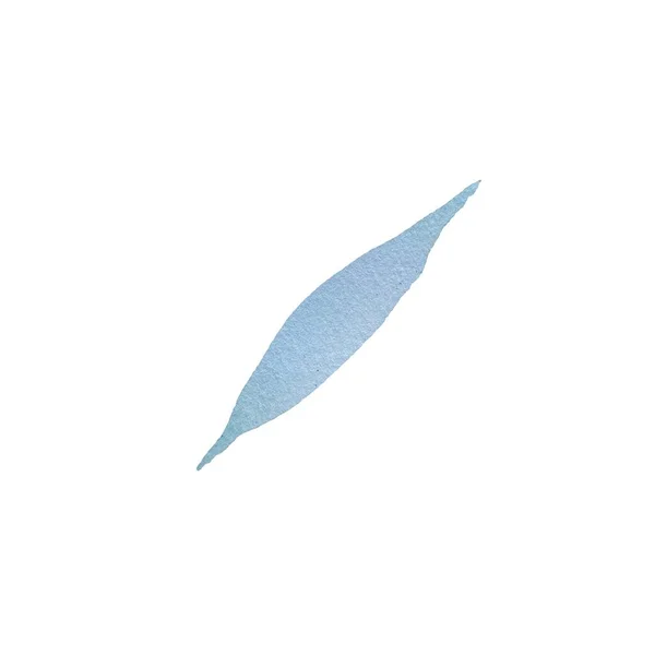 파란색으로 데이지 스트로크 스케치 수채화 고립됨 설계에 사용하기 위하여 초대장 — 스톡 사진