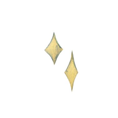 Yıldızlar ışıltılı, esrarengiz sarı çizim. Suluboya çizimi. El yapımı ve izole edilmiş. Tasarım, kumaşlar, baskılar, tekstil, kartlar, davetiyeler, afişler, kuponlar, kuponlar. 