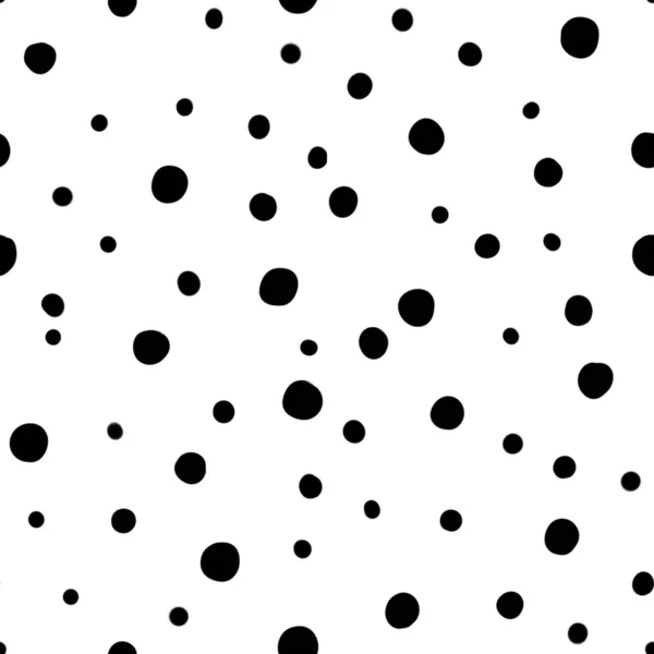 Точки Чорного Простого Абстрактного Геометричного Візерунка Цифрова Ілюстрація Рука Намальована — стокове фото