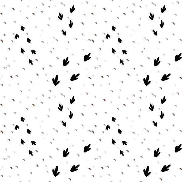 Bird Κομμάτια Αφηρημένη Απλή Απρόσκοπτη Μοτίβο Ψηφιακή Απεικόνιση Χειροποίητη Υφή — Φωτογραφία Αρχείου