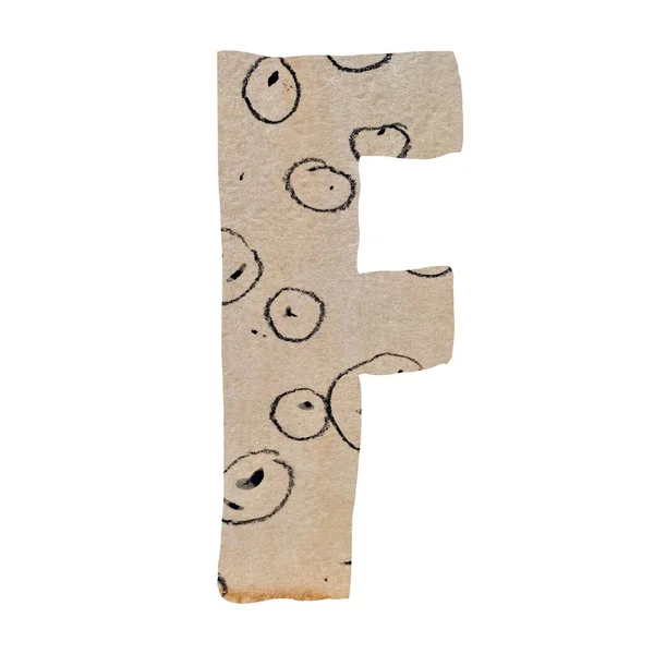 알파벳을 장식된 고우치 미디어 일러스트레이션 추상적인 스크립블과 디자인 카드에서 사용을 — 스톡 사진
