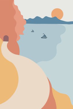 Görsel Sanat, Minimalist Arkaplan, Modern İllüstrasyon.