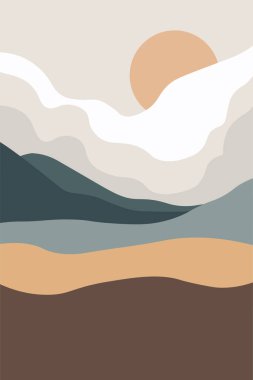 Görsel Sanat, Minimalist Arkaplan, Modern İllüstrasyon.