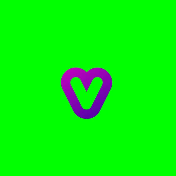 芙蓉标志紫色绿色背景 — 图库照片