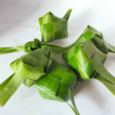 Ketupat janur yeşil çiğ begron begron begron begron, elmas, hijo, ham, malzeme, mutfak, sezon, yemek, taze, dolgu, lezzetli, bigron, arka plan, oluşturma, Asya, Endonezya, nakit, özel yapım, gelenek, sezon,