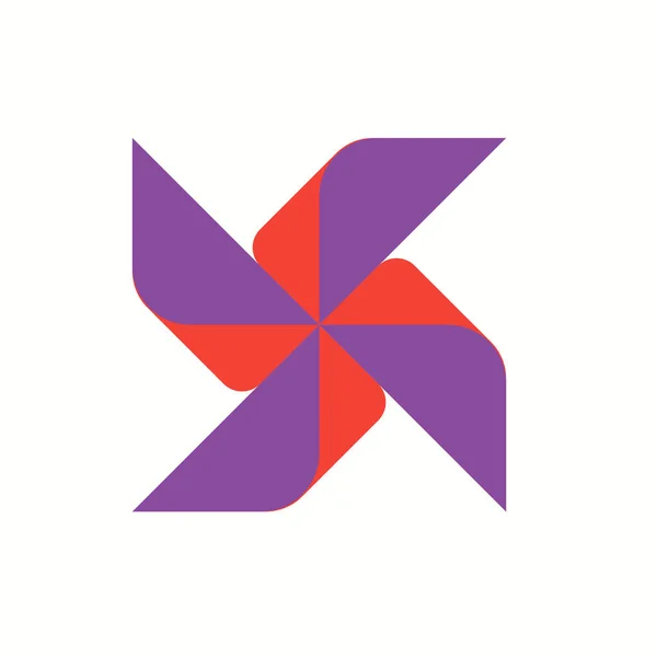 Hvězdicové Logo Jednoduchá Vektorová Ikona — Stock fotografie