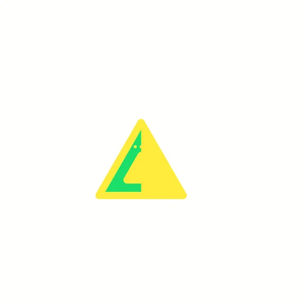 Harfi Logo Tasarım Vektör Şablonu Soyut Ince Çizgi Yazı Tipi — Stok fotoğraf