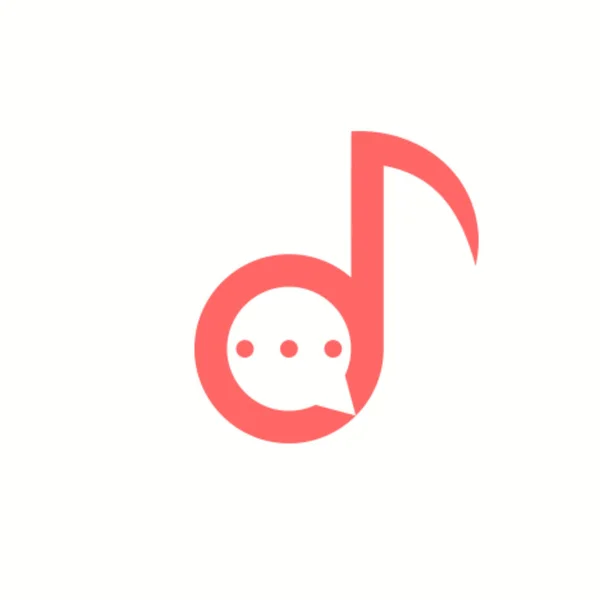Logo Icône Vecteur Onde Sonore Lettre Musique Conversation Note — Photo