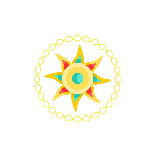 vektör soyut çiçek logo şablonu