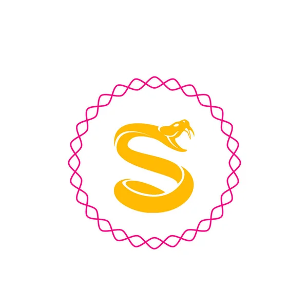 Vektor Första Bokstaven Logotyp Med Färgglada Linje Vacker Monogram Illustration — Stockfoto