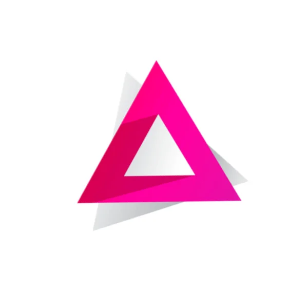 手紙のロゴデザインベクトル幾何学的抽象的な形の創造的なシンボル — ストック写真