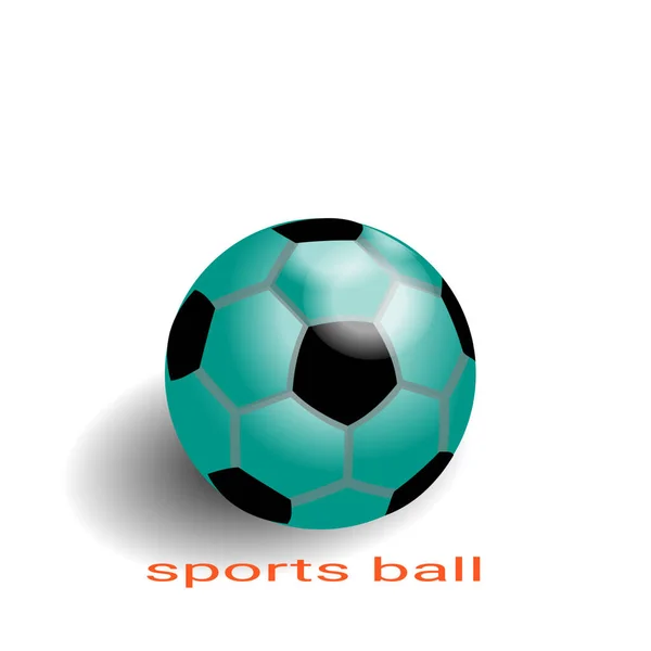 Ball Grün Schwarz Weiß Hintergrund — Stockfoto