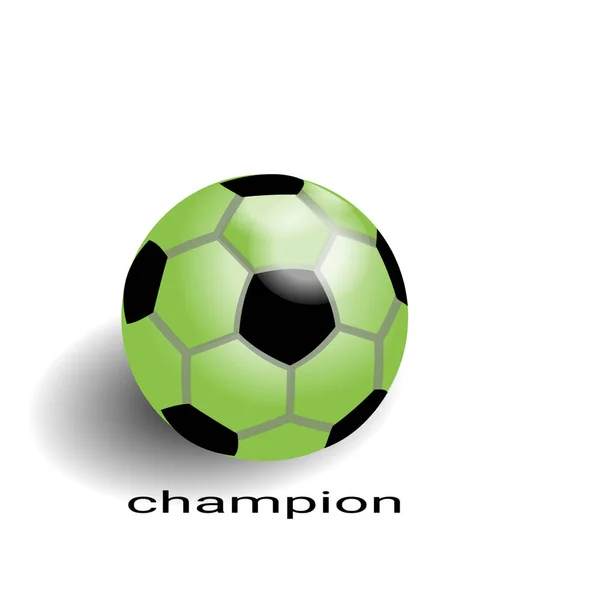 Ball Logo Green Color Black Box White Background — Stock Photo, Image