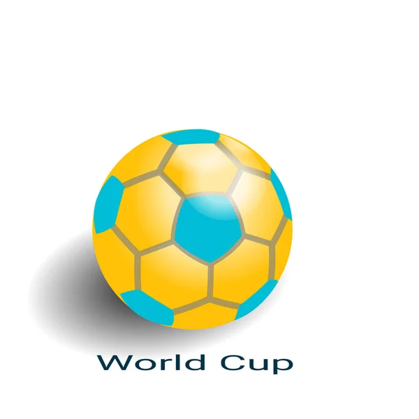 Ball Logo Colorful Yellow Red White Black White Background — Stock Photo, Image