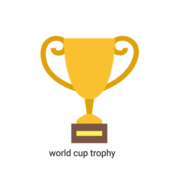 Yellow Gold Ball Trophy White Red Black Background World Cup — Stock Photo, Image