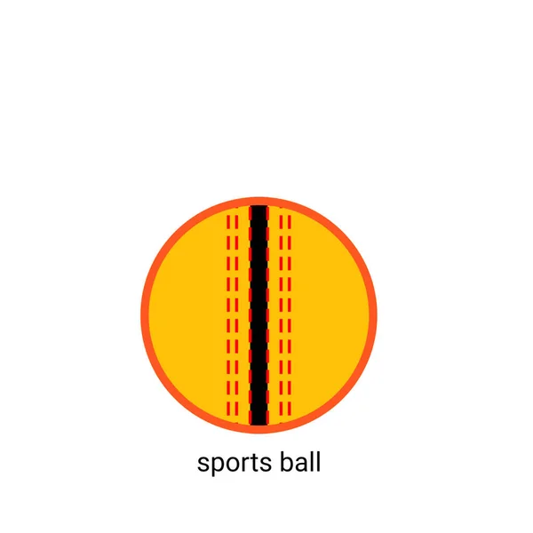 球标黄色 白色背景 — 图库照片