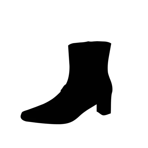 Boot Icoon Platte Stijl Laarzen Vector Illustratie Geïsoleerd — Stockfoto