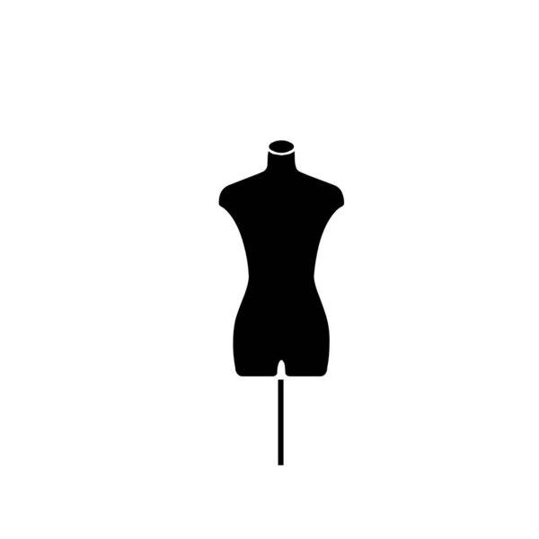 mannequin icon. flat design. vector illustration.