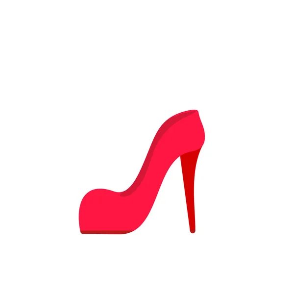 Icono Zapatos Mujer Diseño Plano Estilo Eps —  Fotos de Stock