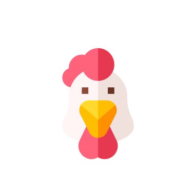 Şirin ve komik kuş simgesinin vektör çizimi