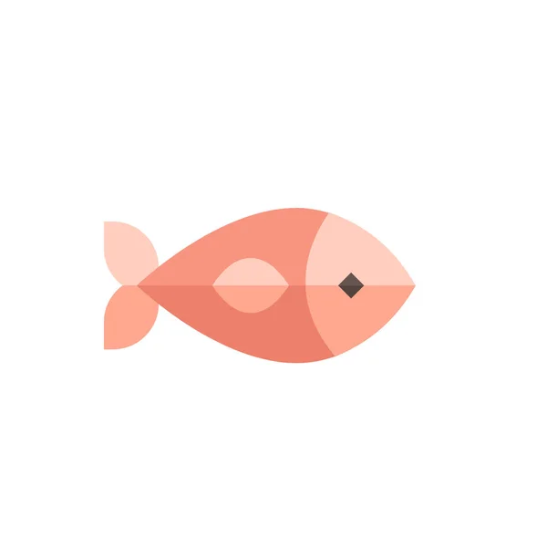 Рибний Значок Векторна Ілюстрація — стокове фото