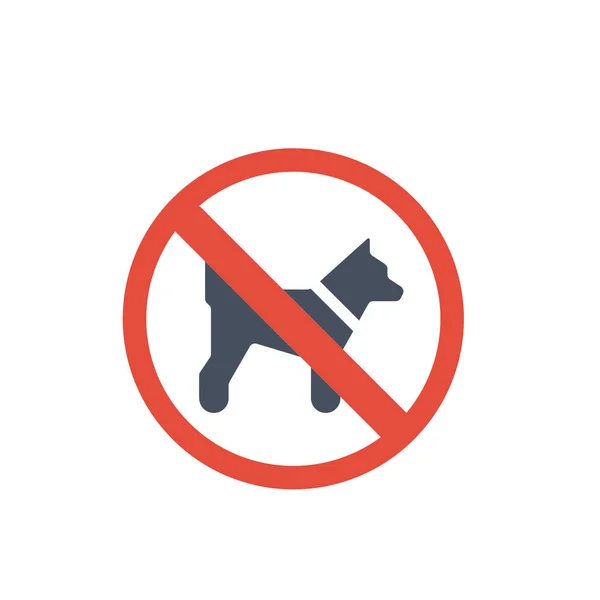Žádná Ikona Žádný Vstupní Symbol Bez Domácích Mazlíčků Vektorová Ilustrace — Stock fotografie