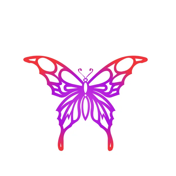 Schmetterling Symbol Vektor Illustration Design — Stockfoto
