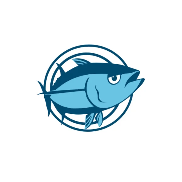 Fish Logo Design Vector Template — Stock Photo, Image