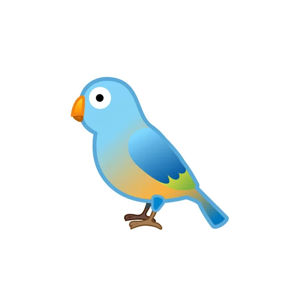 Lindo Pájaro Dibujo Animado Personaje Vector Ilustración — Foto de Stock