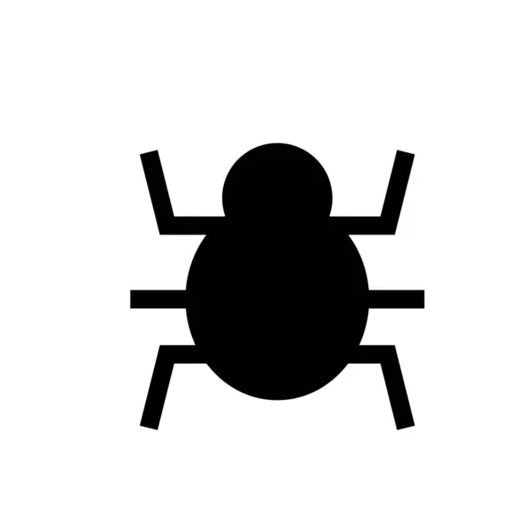 Vetor Ícone Bug Isolado Fundo Branco Para Seu Design Aplicativo — Fotografia de Stock