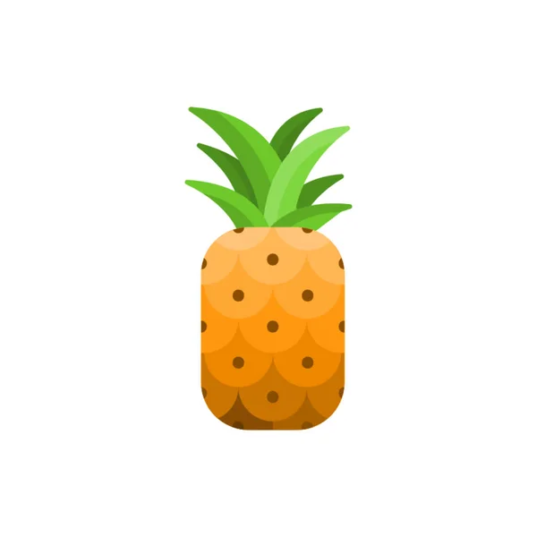 Illustrazione Vettoriale Icona Ananas — Foto Stock